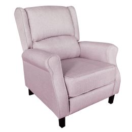 Classic Fabric Push back Recliner, Single Sofa Manual Recliner, with Padded Seat, Backrest, for Living Room, Bedroom